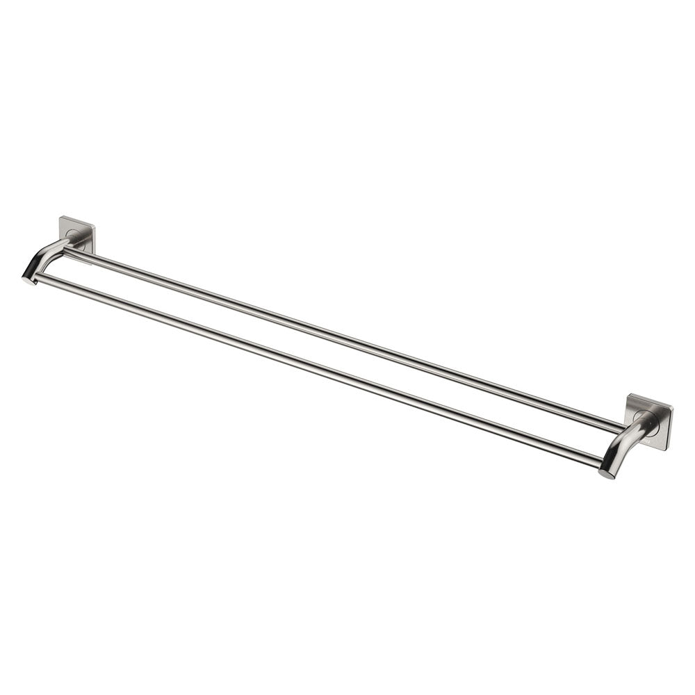 Fienza Sansa Double Towel Rail, 900mm - Brushed Nickel