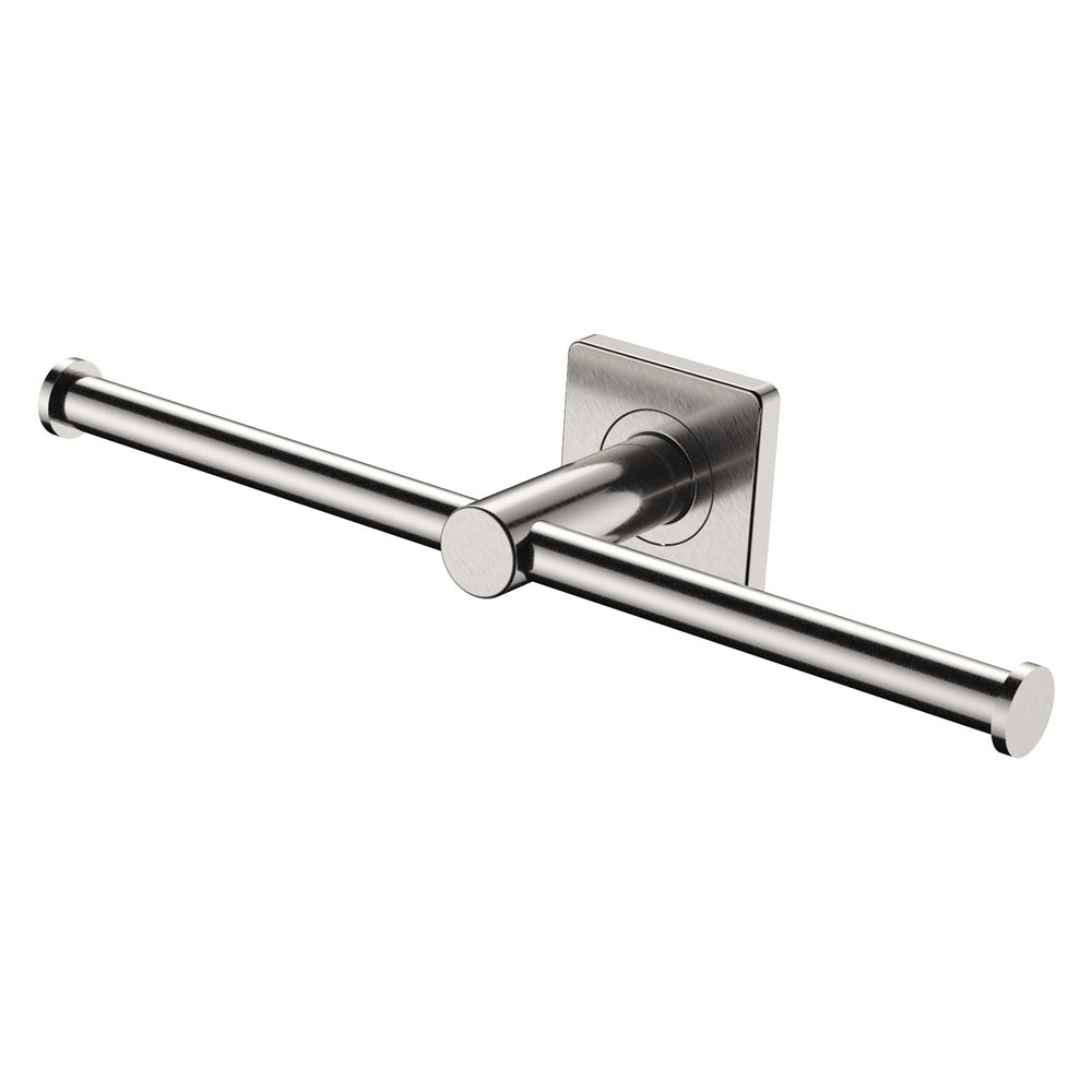 Fienza Sansa Double Toilet Roll Holder - Brushed Nickel