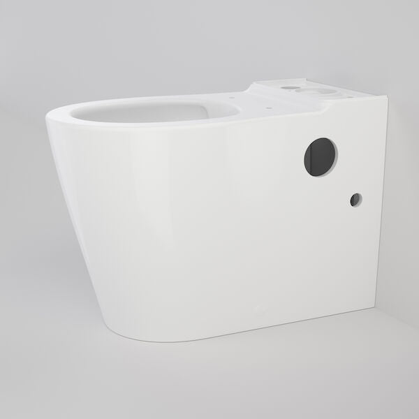 Caroma Care 660 Cleanflush Wall Faced Close Coupled Easy Height BI Pan with Armrest Holes