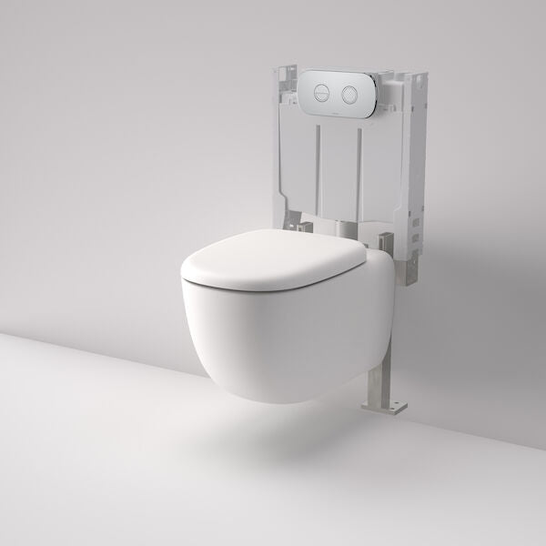 Caroma Contura® II Cleanflush® Wall Hung Invisi Series II® Suite GermGard® - Clay