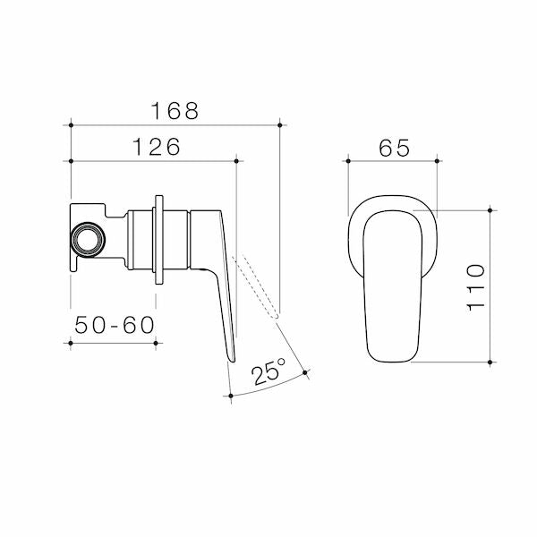 Caroma Contura® II Bath/Shower Mixer