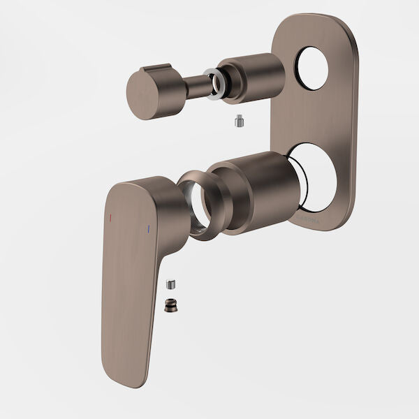 Caroma Contura II Bath/Shower Mixer with Diverter - Trim Kit