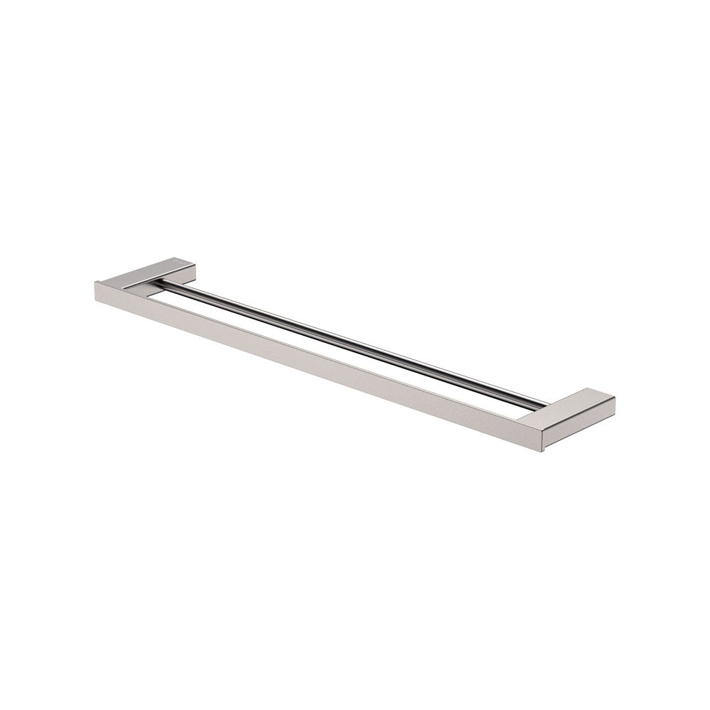 Fienza Tono Double Towel Rail, 610 mm - Brushed Nickel