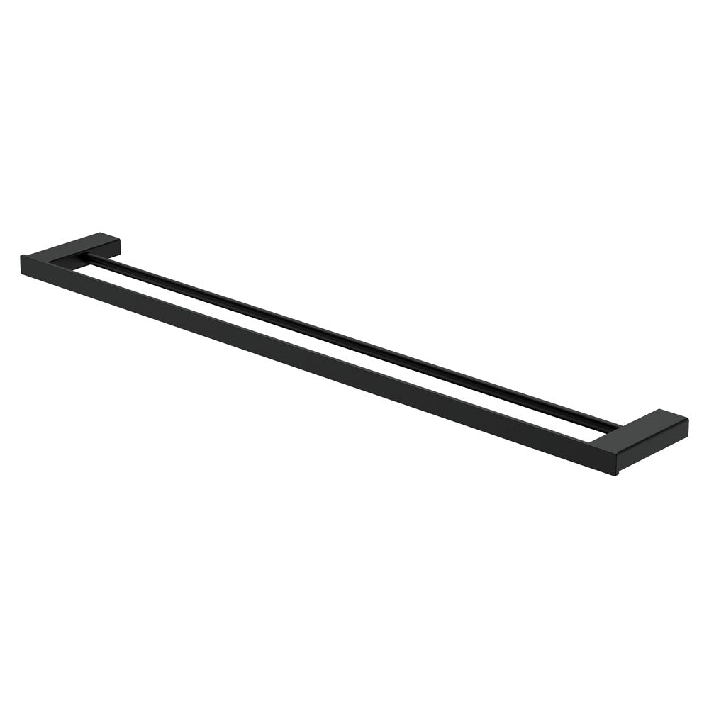 Fienza Tono Double Towel Rail, 810 mm - Matte Black