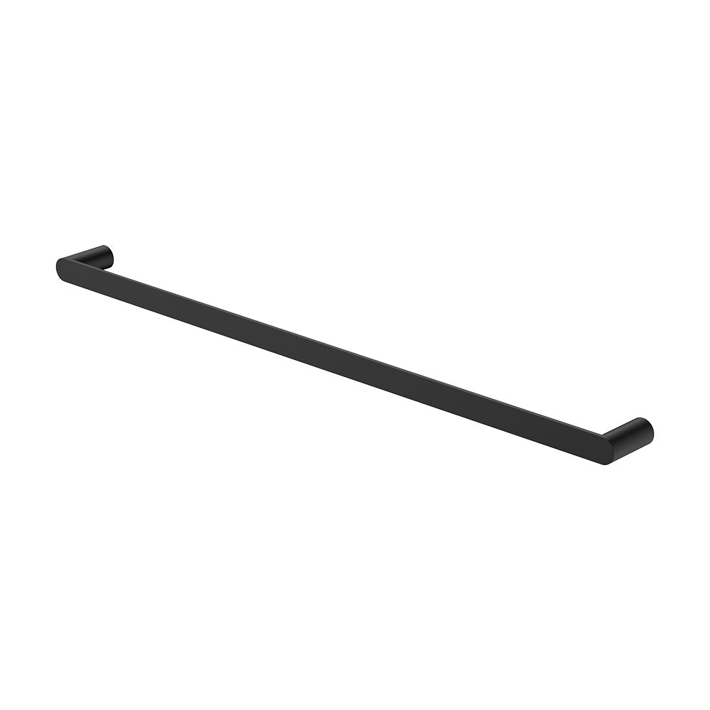 Fienza Empire Slim Single Towel Rail, 800mm - Matte Black