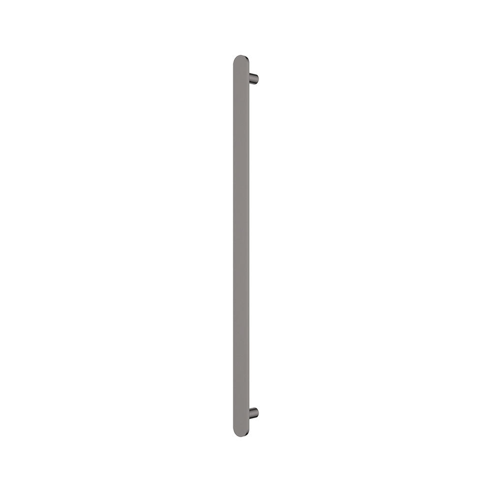 Fienza Empire Slim Vertical Heated Towel Rail, 60 x 900mm - Gun Metal