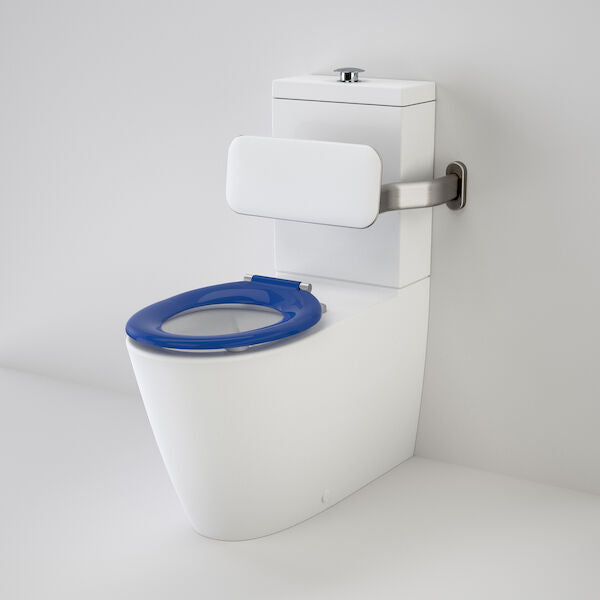 Caroma Care 800® Cleanflush® Wall Faced Suite with Backrest and Single Flap Seat (with GermGard®)