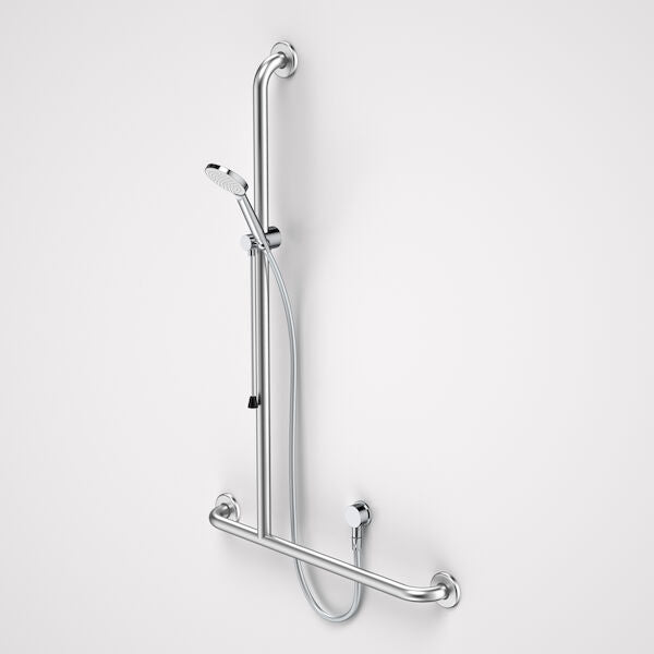 Caroma Care Support Accessible Shower Set with Inverted T Rail - RH