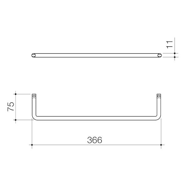 Caroma Urbane® II Universal Towel Rail