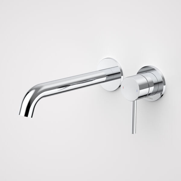 Caroma Liano II 210mm Wall Basin / Bath Mixer - 2 x Round Cover Plates - Sales Kit - LF
