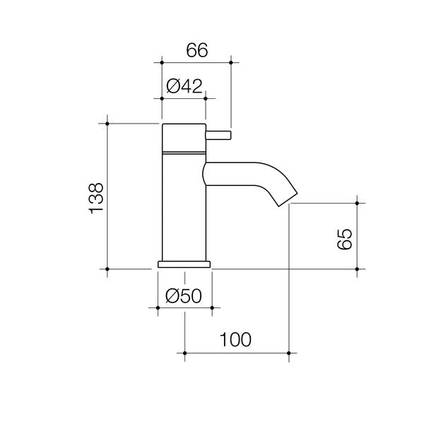 Caroma Civic Hob Quarter Turn Tap
