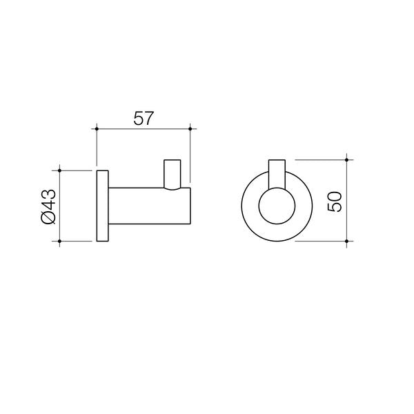 Caroma Liano II Robe Hook