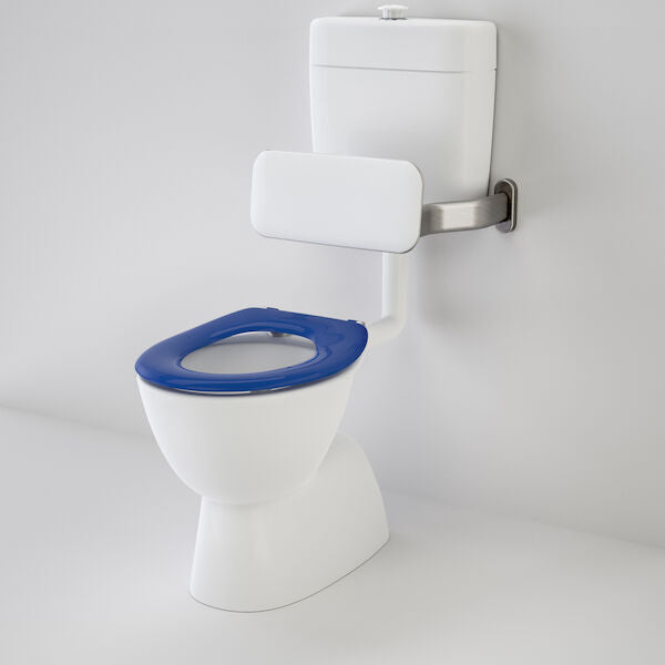 Caroma Care 200 V2 Connector (S Trap) Suite with Backrest and Single Flap Seat