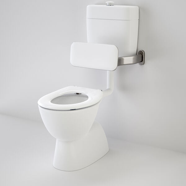 Caroma Care 200 V2 Connector (S Trap) Suite with Backrest and Single Flap Seat