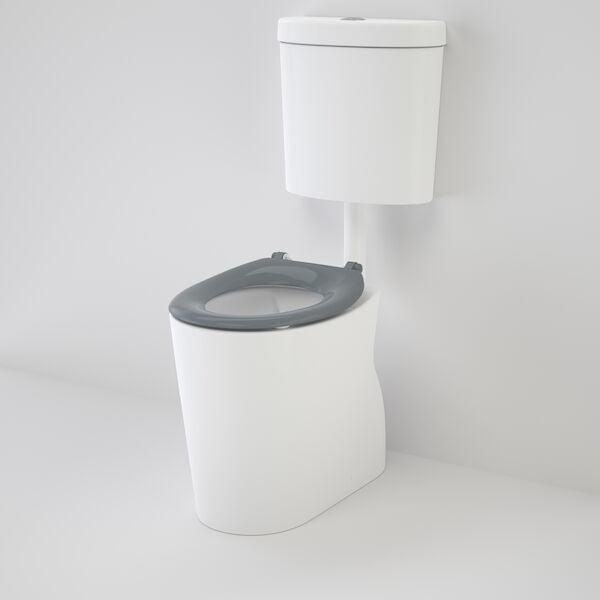 Caroma Care 610 Cleanflush Connector S Trap Suite with Caravelle Single Flap Seat