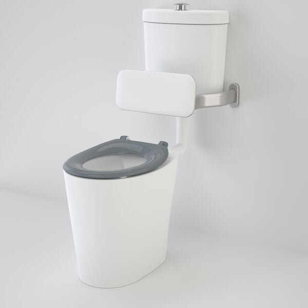 Caroma Care 610 Cleanflush Connector P Trap Suite with Backrest and Caravelle Single Flap Seat