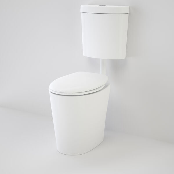 Caroma Care 610 Cleanflush Connector P Trap Suite with Caravelle Double Flap Seat