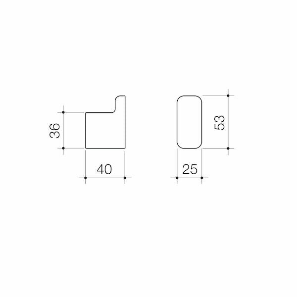 Caroma Luna® Robe Hook