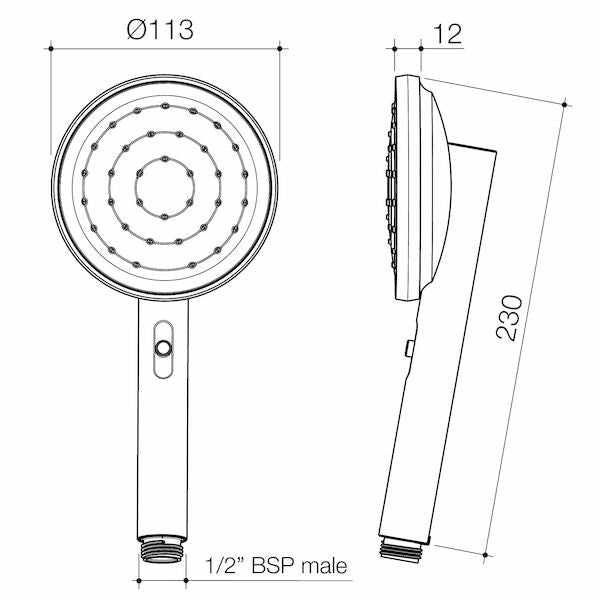 Caroma Urbane® II Hand Shower (Handset Only)