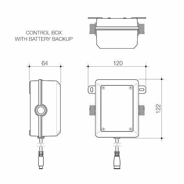 Caroma Urbane® II Sensor 220 Wall Outlet Trim Kit - Lead Free