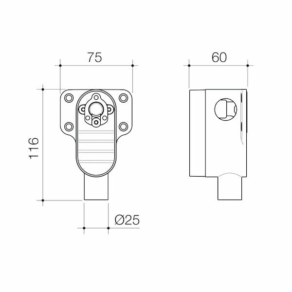 Caroma Universal Rough-in Kit Sensor Wall Soap Dispenser