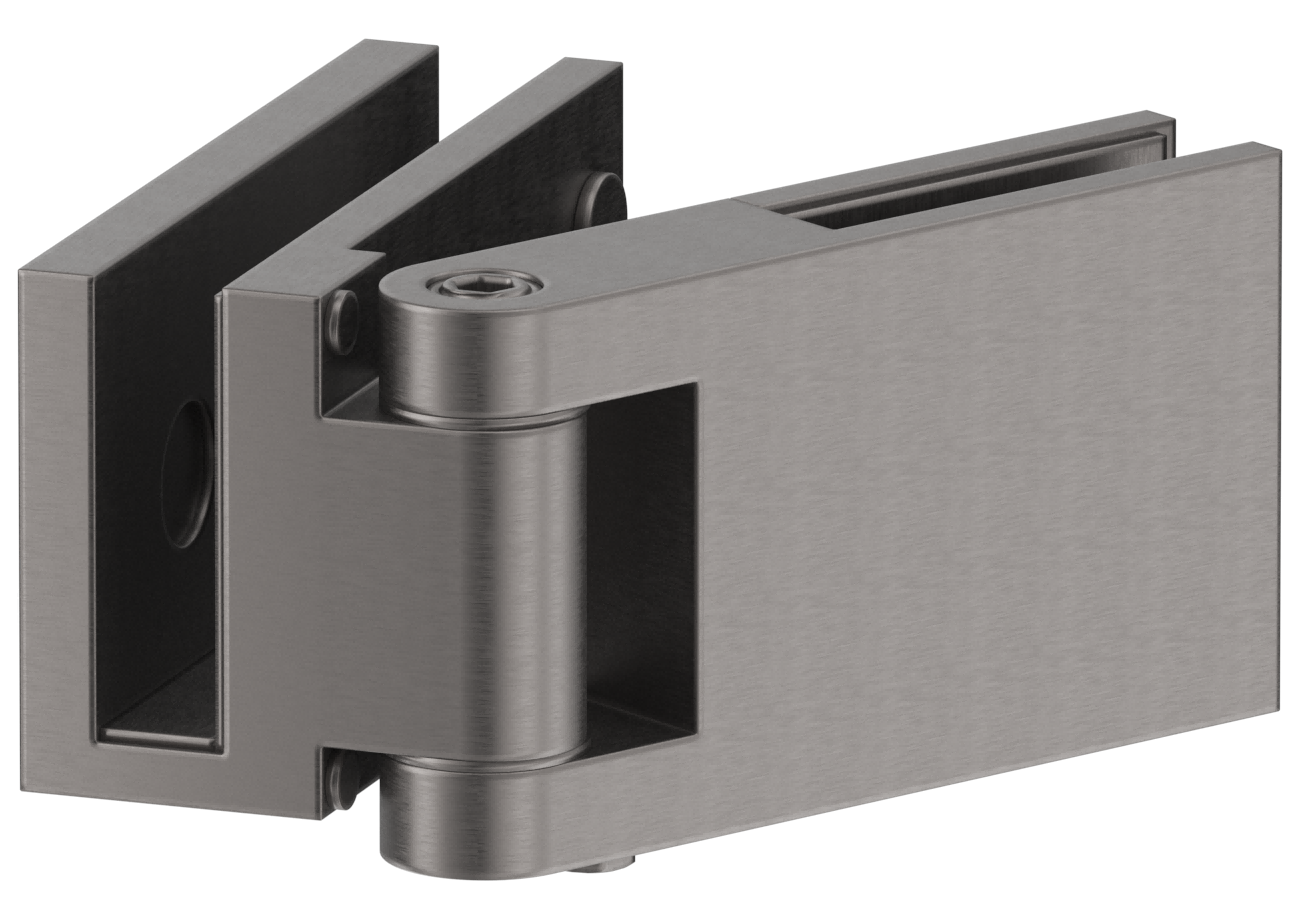 Bella Vista Shower Screen Overlap Hinge - Left/Right Hand - Gun Metal