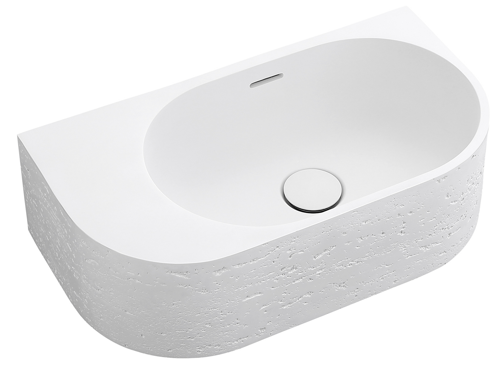 Elysia - Left-Hand - 500 x 275 x 150mm - Neige