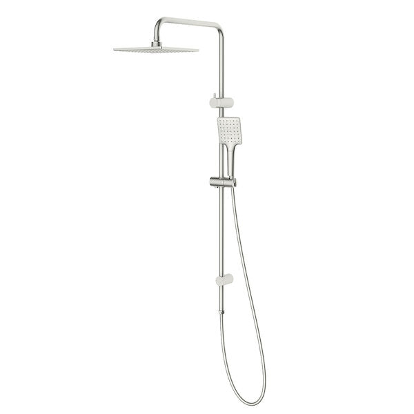 Stylus Basis Square Rail Shower with Overhead (4 Star)