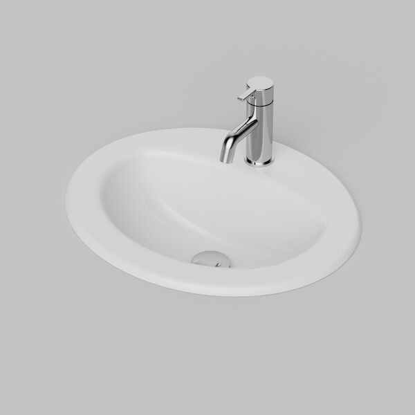 Stylus Basis Vanity Basin - 1 tap hole