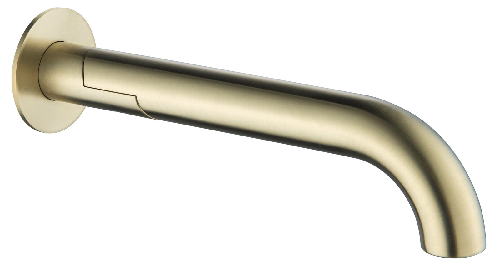 Mica Swivel Bath Spout – Curved