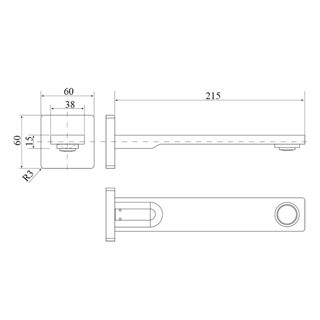Bella Vista Cresta Bath Spout