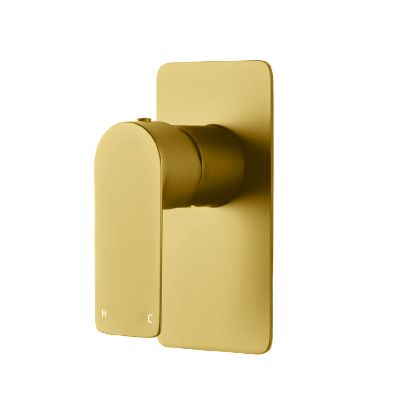 VOG Series Solid Brushed Brass Shower/Bath Wall Mixer(color up)