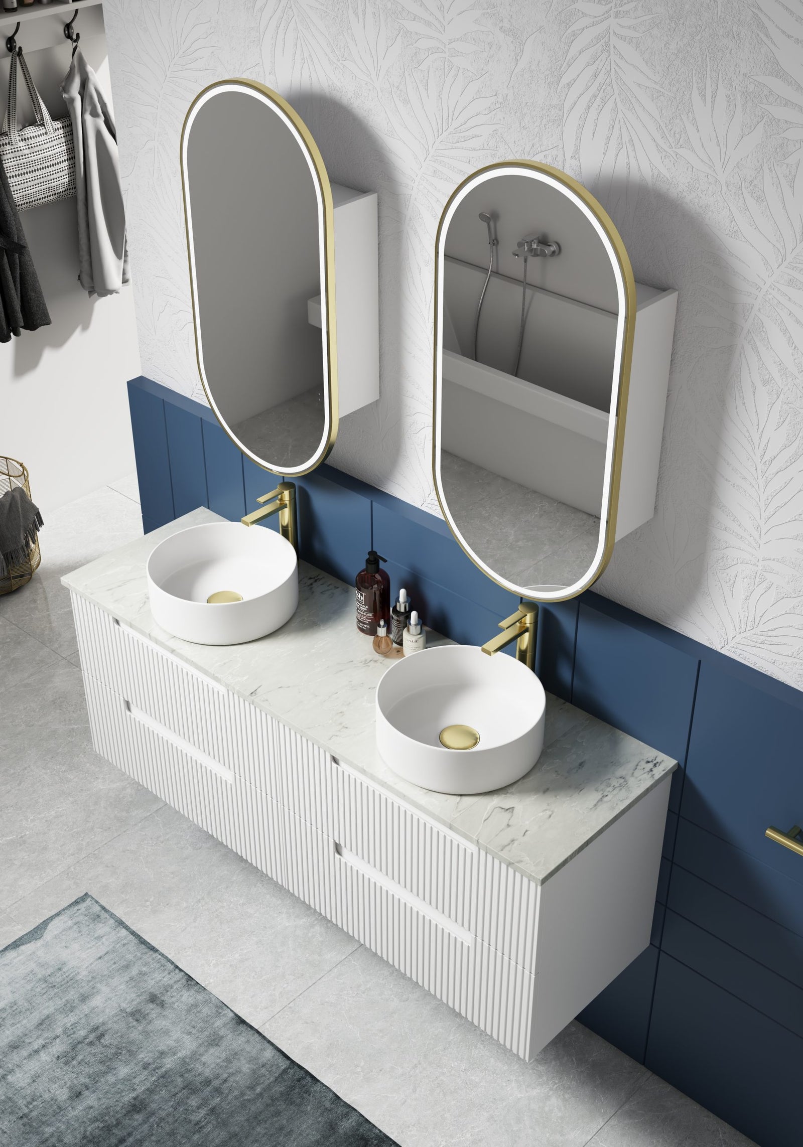 Aulic Beau Monde Oblong LED Shaving Cabinet
