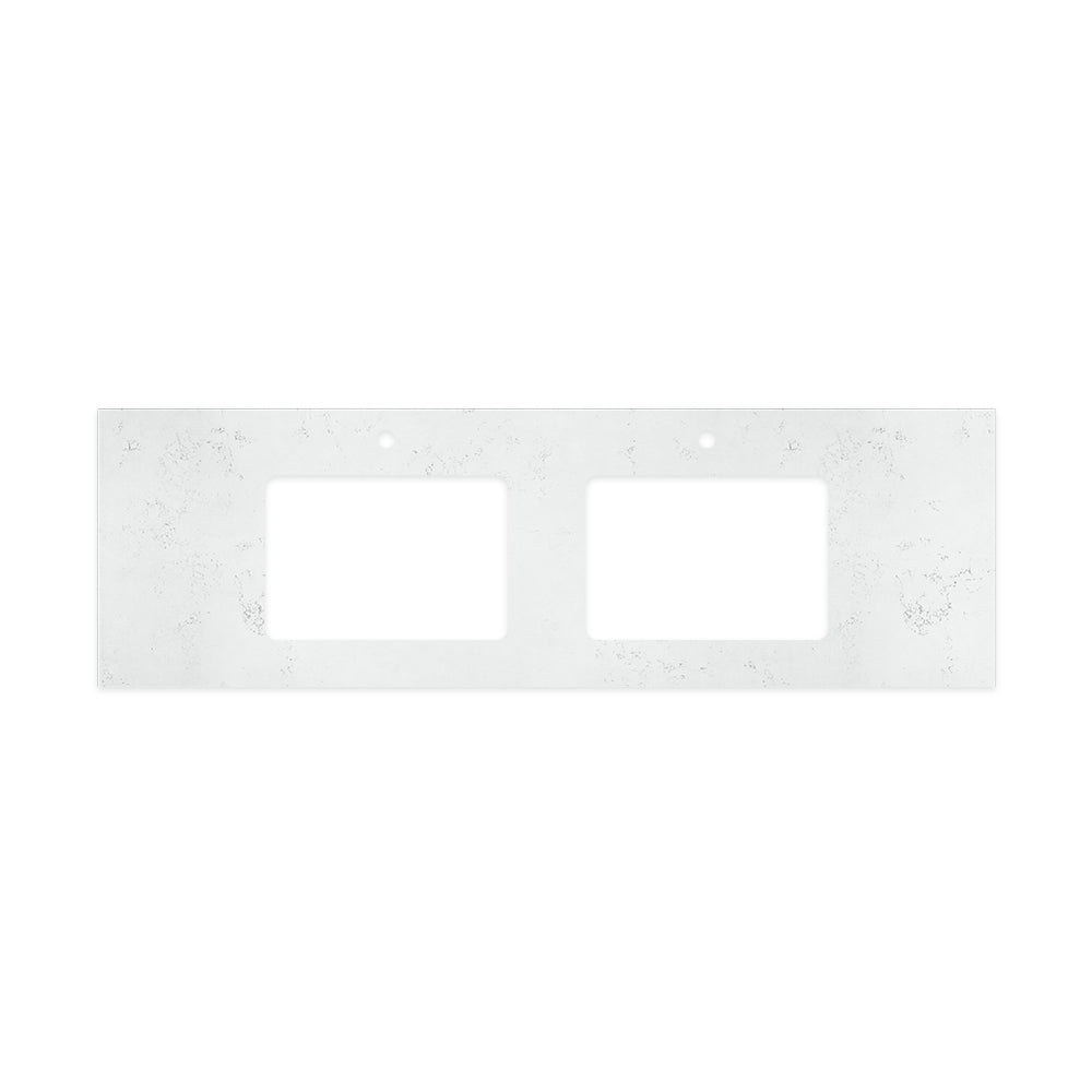 Fienza - Silica Free Stone Top, Rectangular Full Depth - Double Undermount