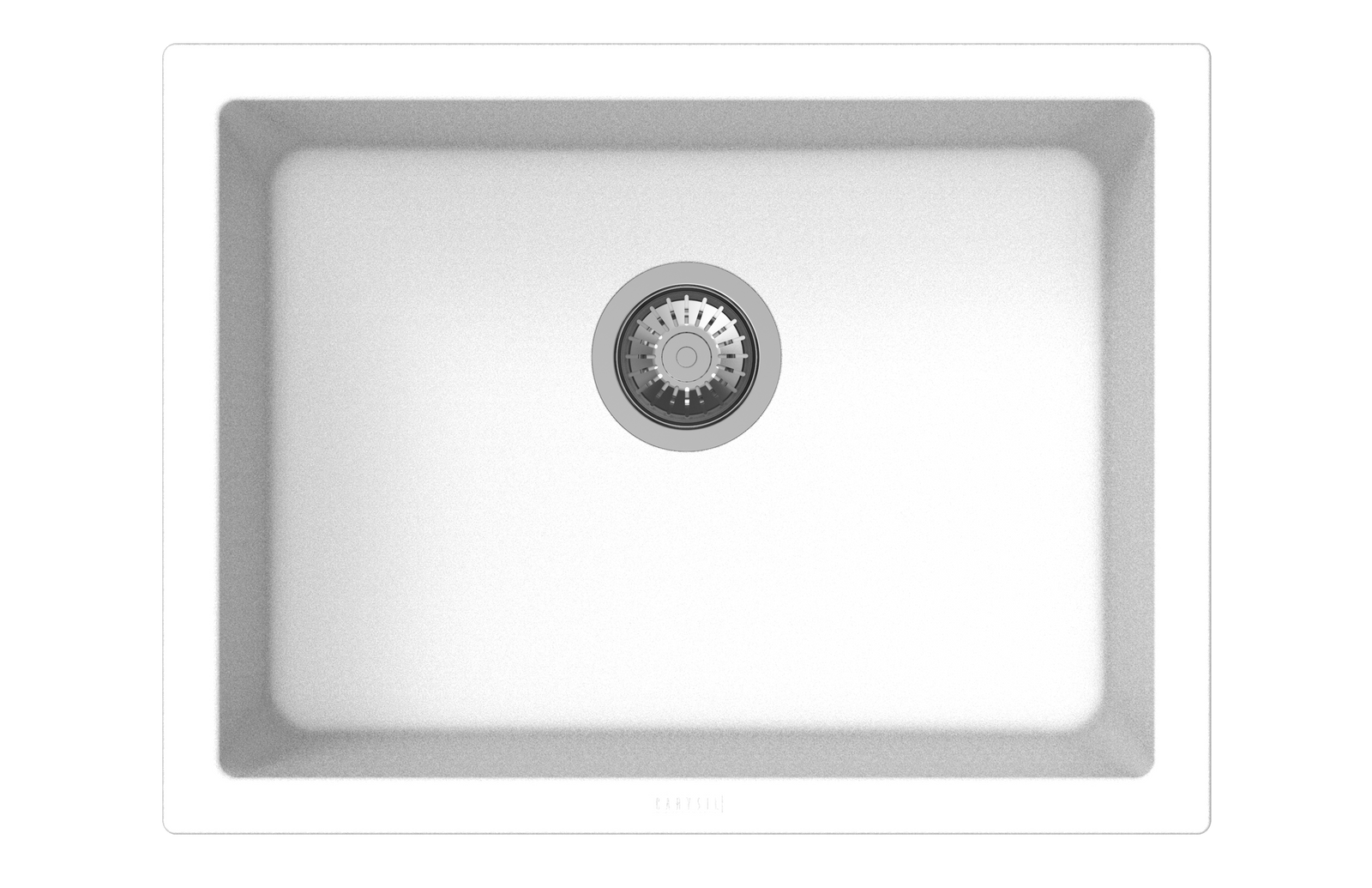 Carysil Big Bowl Granite Kitchen/Laundry Sink Top/Flush/Under Mount | 610 x 457 x 205mm