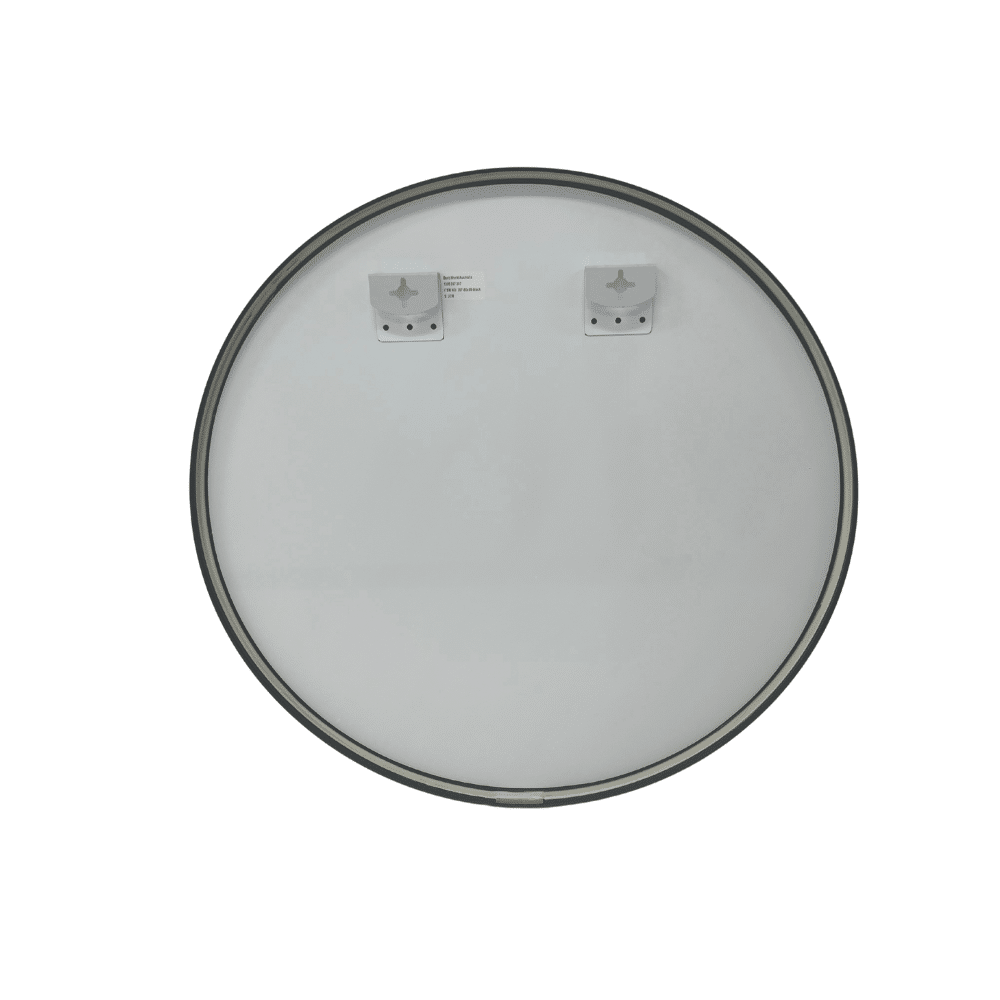 Black Framed Round Wall Mirror – Classic Decorative Design