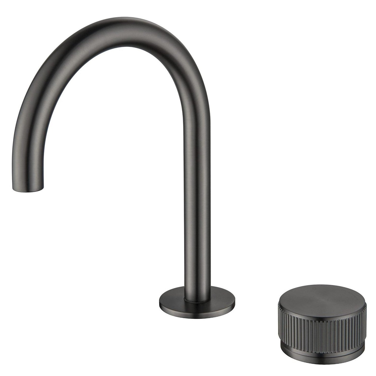 Bella Vista Mica Fluted Gooseneck Hob Basin Mixer Set