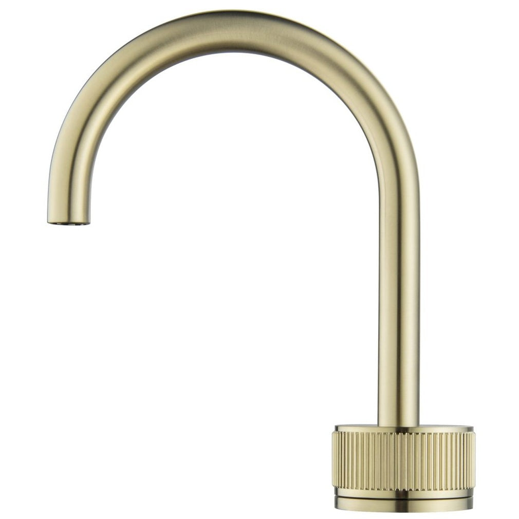 Bella Vista Mica Fluted Gooseneck Hob Basin Mixer Set