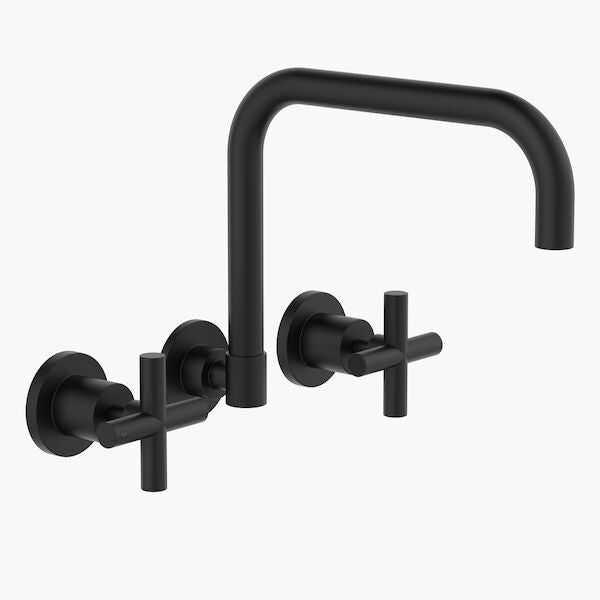 Clark Cross Wall Sink Set - Matte Black - Lead Free