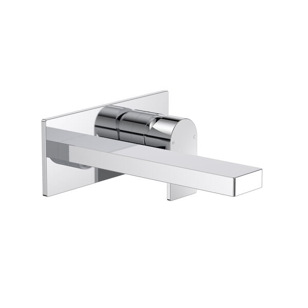 Clark Round Square Wall Basin/Bath Mixer 180mm - Lead Free