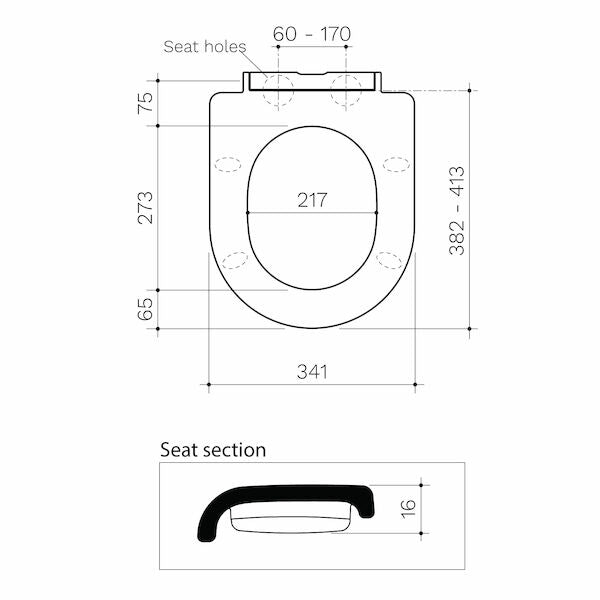 Clark Round Slim Toilet Seat