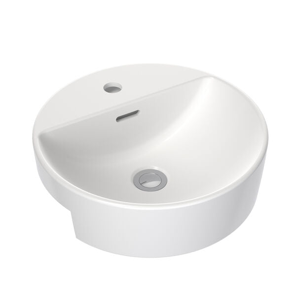Clark Round Semi Recessed Basin 400mm (1 Tap Hole)
