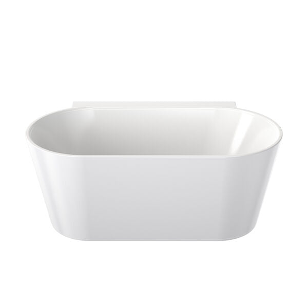 Clark Round Back to Wall Freestanding Bath 1400mm (with Overflow)