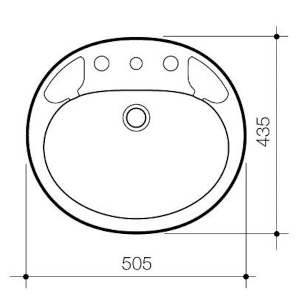 Stylus Symphony Vanity Basin - 1TH