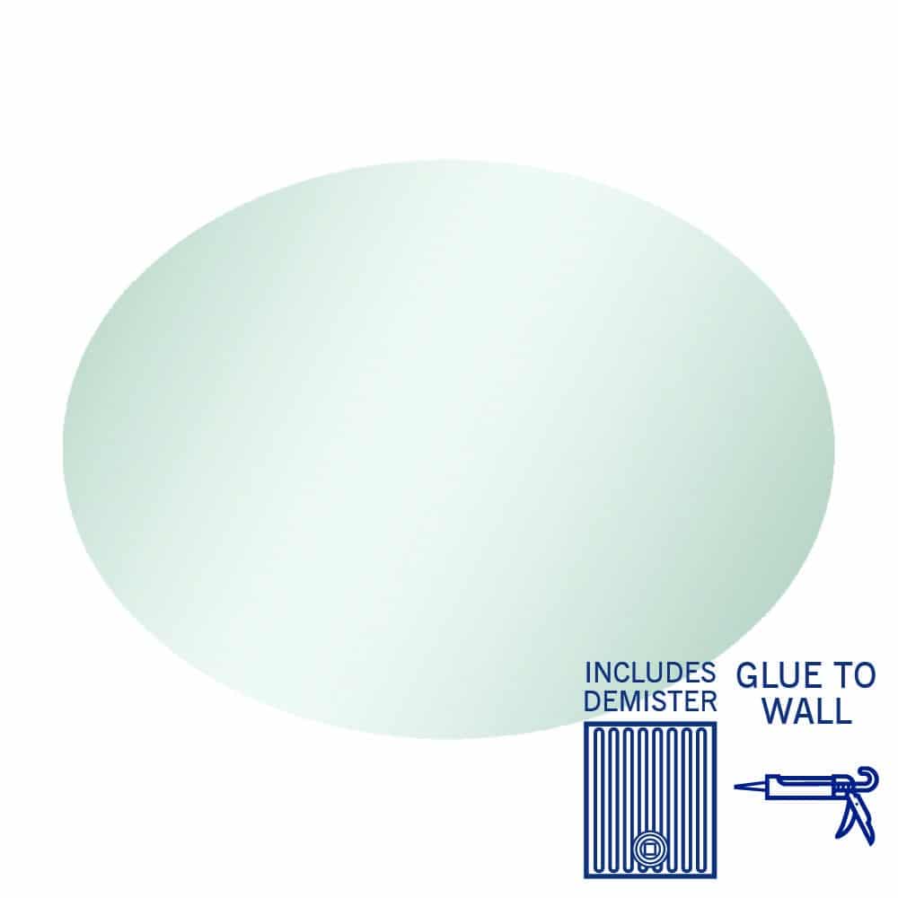 Cody Polished Edge Oval Mirror