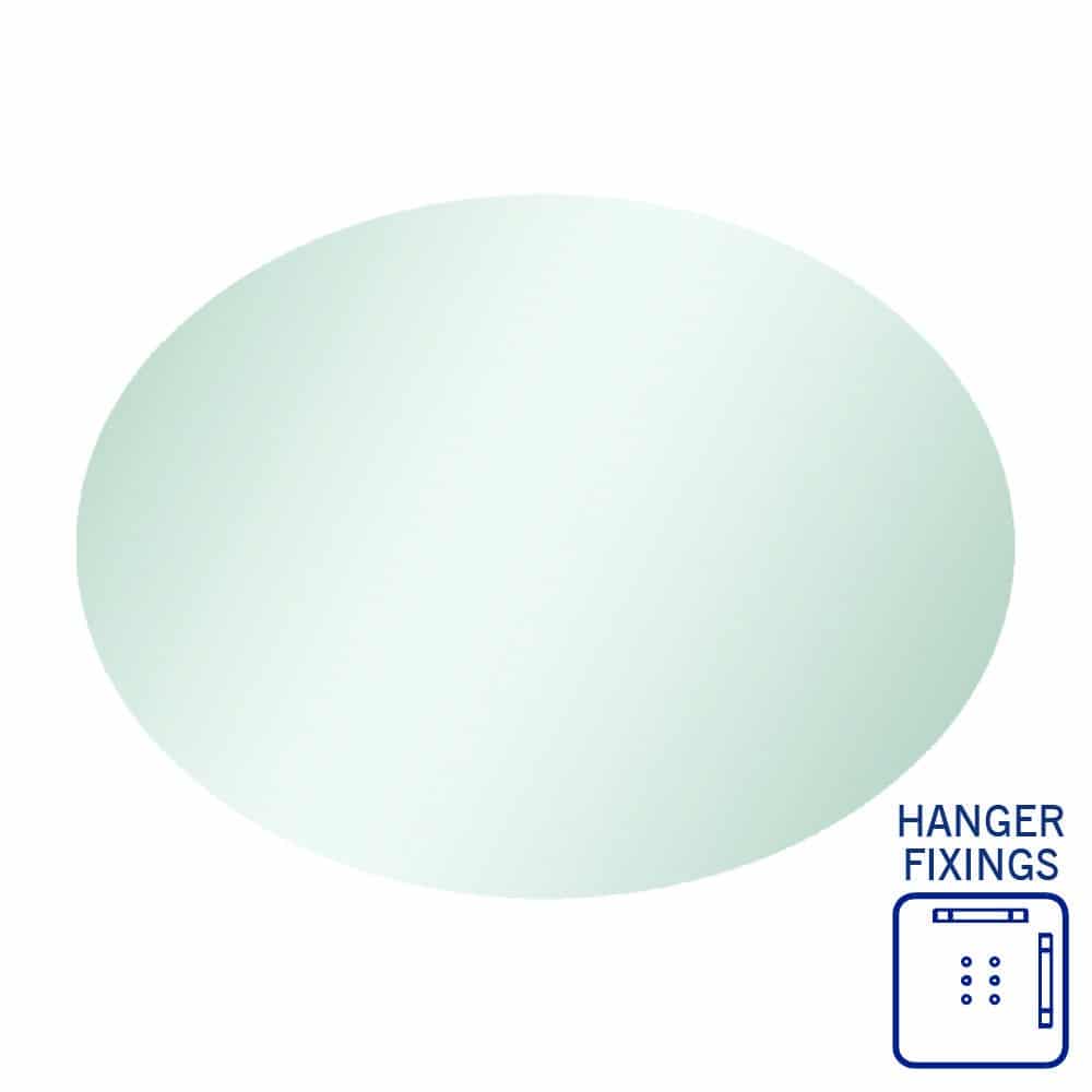 Cody Polished Edge Oval Mirror