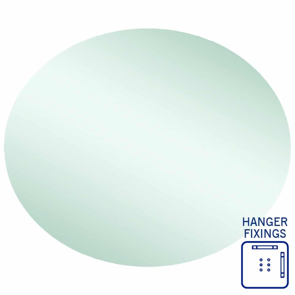 Cody Polished Edge Oval Mirror
