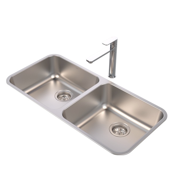 Caroma Luna Double Bowl O/M & U/M