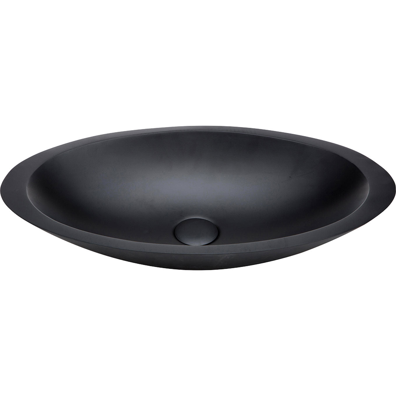 Fienza - Bahama Solid Surface Above Counter Basin, Matte Black