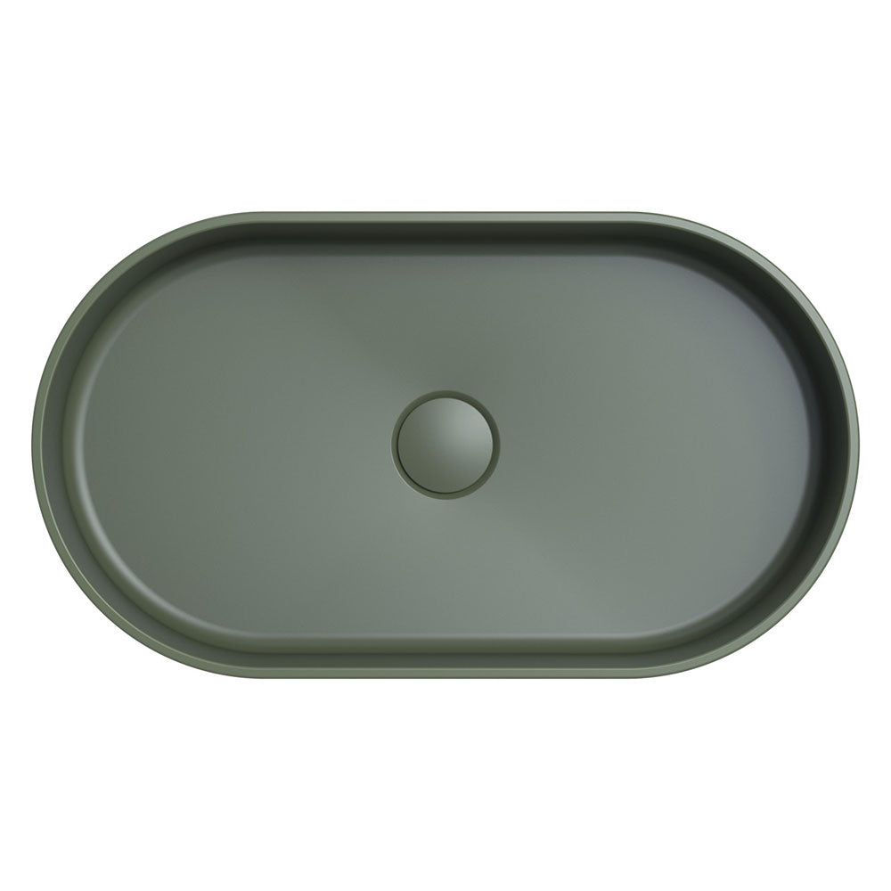 Fienza - Minka Pill Solid Surface Above Counter Basin, Forest